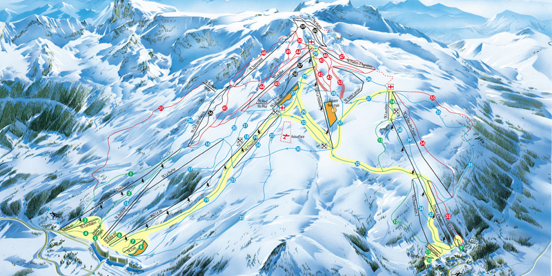 Plan de Piste Superdevoluy / Superdevoluy 雪山地图