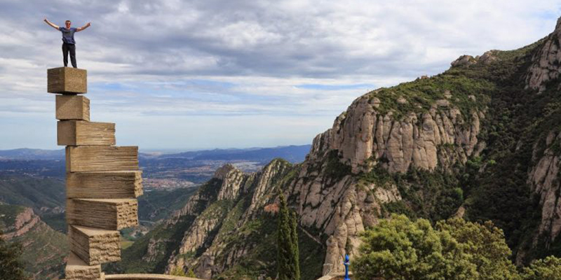 Montserrat观景点Escala de L'Enteniment